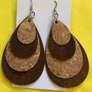 Handmade Genuine Cork Earrings